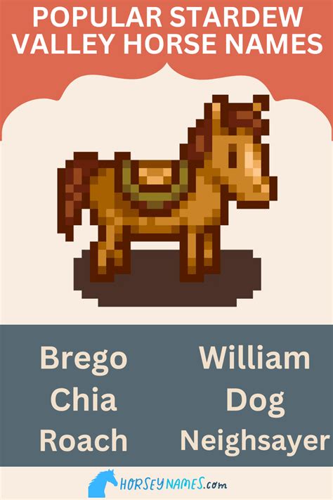 stardew valley horse names.
